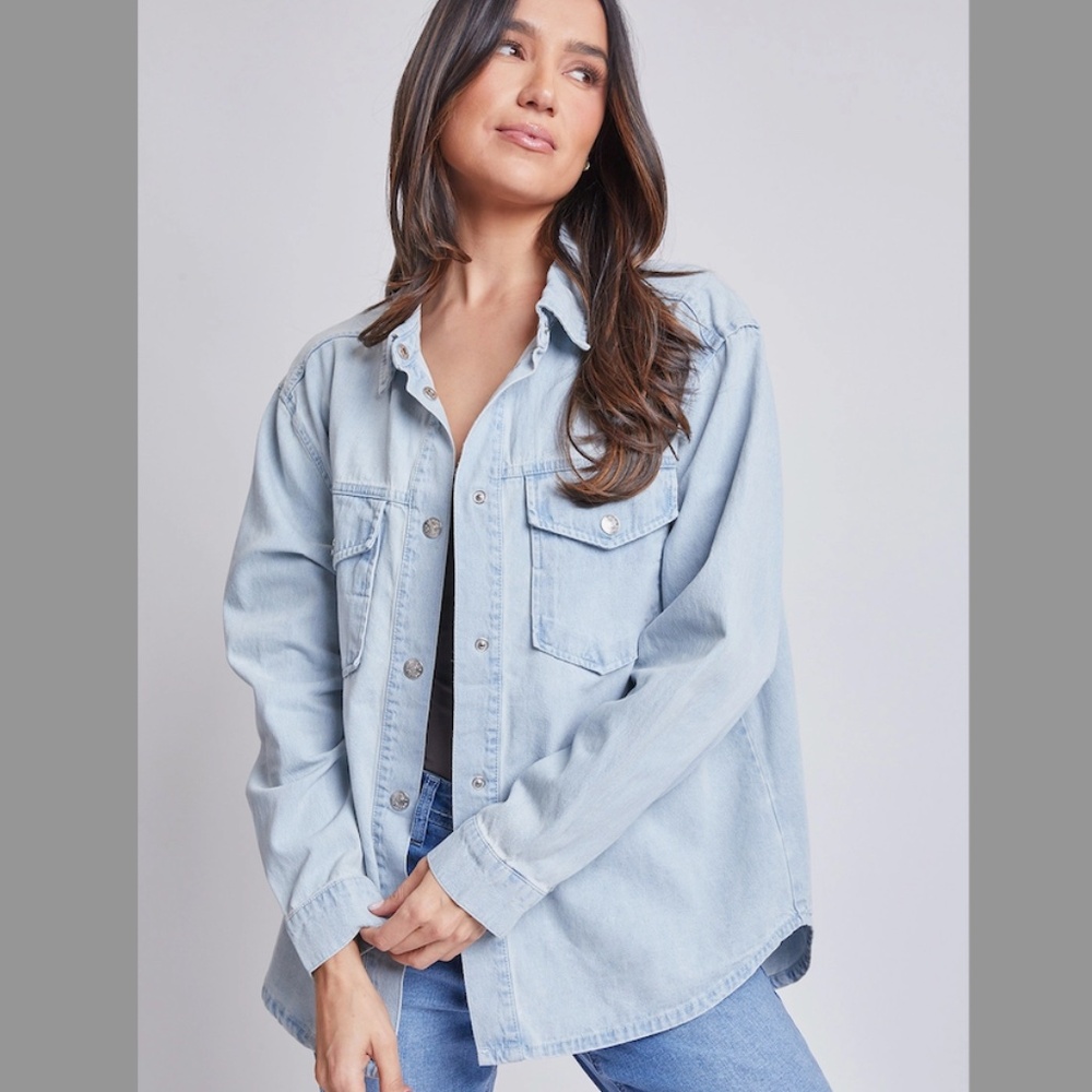 NWT - Oversized Denim Shirt - Denim Shacket